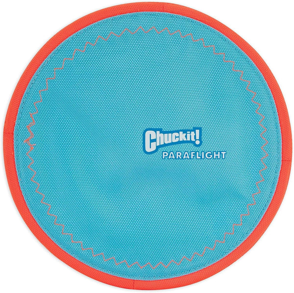 Paraflight Flying Disc Dog Toy, Large (9.75"), Orange and Blue