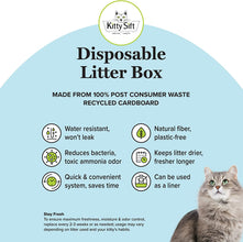 (6-Pack) Disposable Cat Litter Box, Sustainable, Clean - Large, 6-Pack