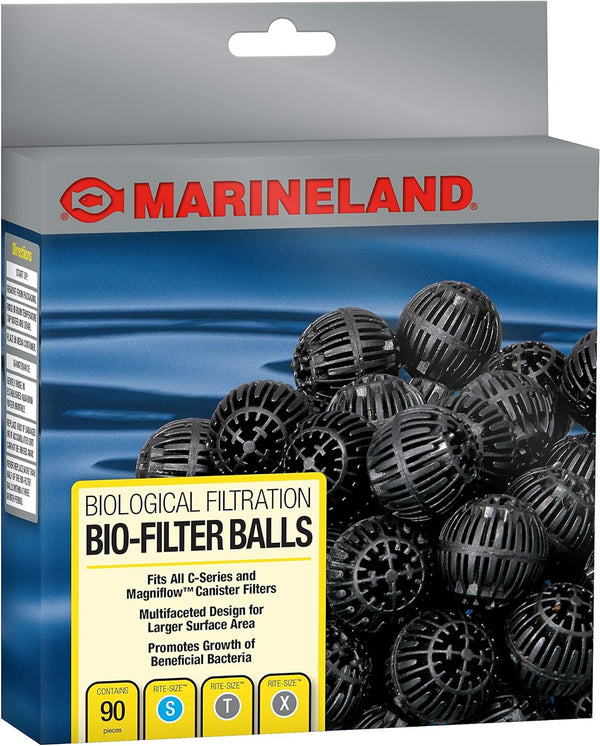 Bio-Filter Balls, 90 Count, Support Biological Aquarium Filtration, Rite-Size S, T and X, Fit All C-Series and Magniflow Canister Filters