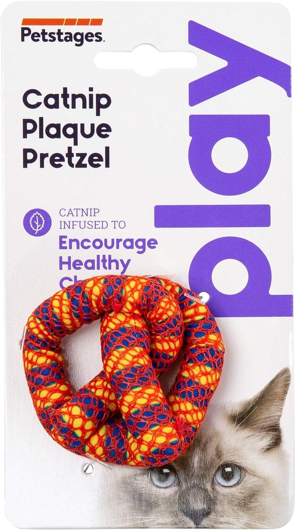 Catnip Plaque Away Pretzel Dental Cat Chew Toy