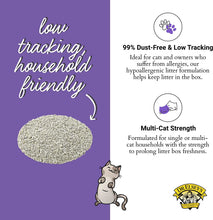 Premium Clumping Cat Litter - Clean Tracks - Low Dust, Low Tracking, Hard Clumping, Superior Odor Control, Unscented & Natural Ingredients 40 LBS