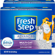 Clumping Cat Litter, Multi-Cat, Advanced Long Lasting Odor Control Kitty Litter with Activated Charcoal, Low Dust Formula, 37 Lb