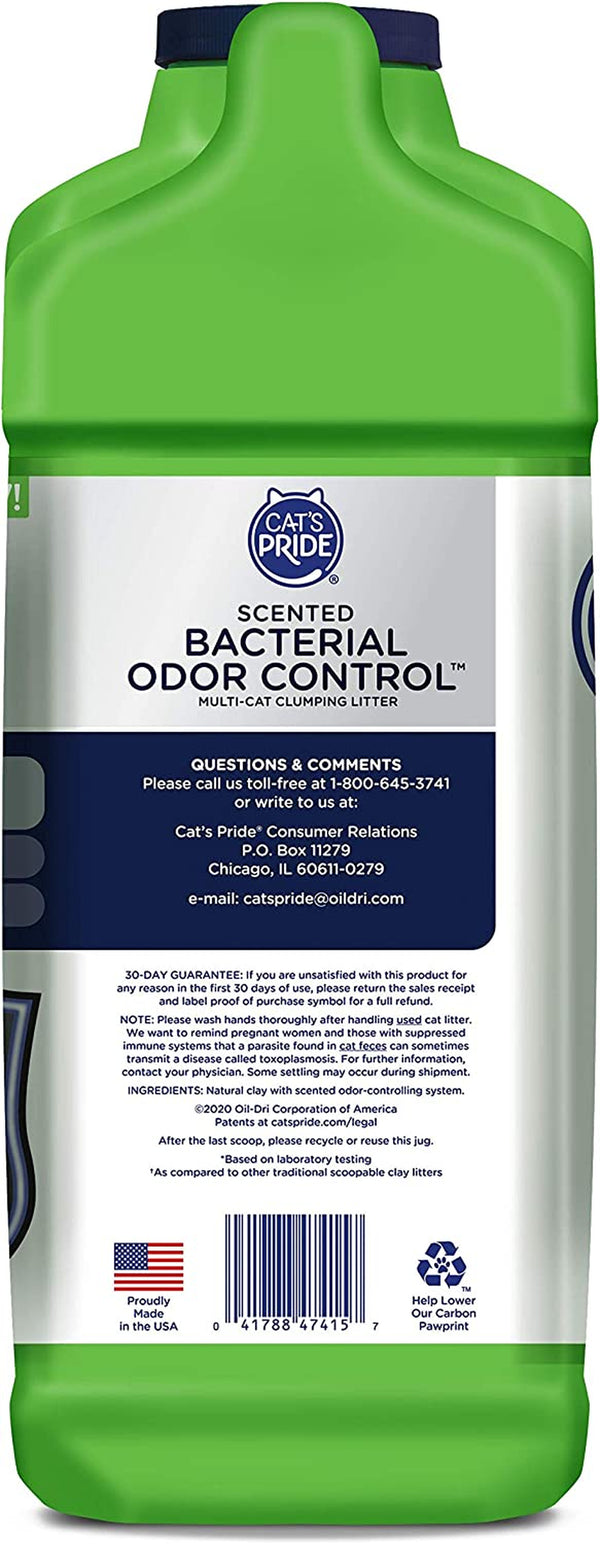 Max Power: Bacterial Odor Control - up to 10 Days of Powerful Odor Control - Strong Clumping - 99% Dust Free - Multi-Cat Litter, Scented, 15 Pounds