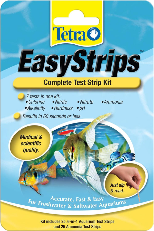 Easystrips Complete Kit 25, 6 In1 Testing Strips and 25 Ammonia Testing Strips