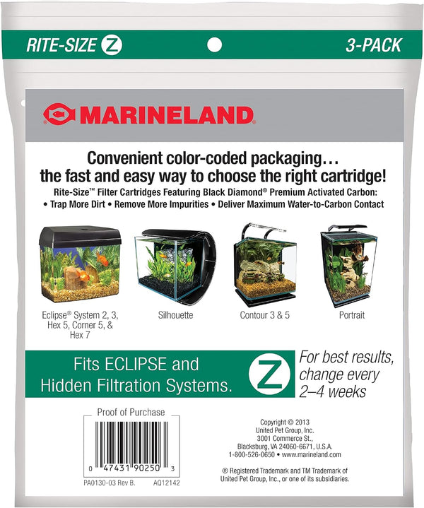 Eclipse Replacement Filter Cartridges, for Aquarium Filtration