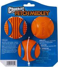 Dog Fetch Ball Medley, Medium, 3 Pack, Ultra, Rugged Balls Included