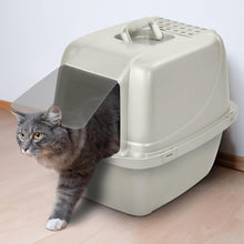 Pets Odor Control Large Enclosed Cat Litter Box, Hooded, Pearl, CP6