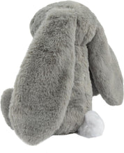 Interactive Bunny Buddy Dog Toy with Crinkle and Squeaky Enrichment for Small and Medium Breed Puppies or Dogs, Cute and Plush - Bunny (Gray)