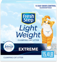 Clumping Cat Litter, Lightweight, Extreme, Long Lasting Odor Control Kitty Litter with Activated Charcoal, Low Dust Formula, 15.4 Lb (Package May Vary)