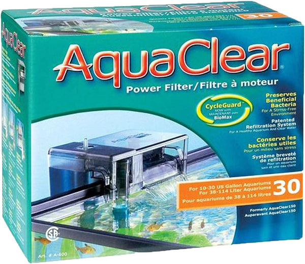 30 Power Filter, Fish Tank Filter for 10- to 30-Gallon Aquariums