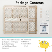 Supergate Ergo Child Gate, Baby Gate for Stairs and Doorways. Includes Wall Cups. Pressure or Hardware Mount. Made in USA. (26