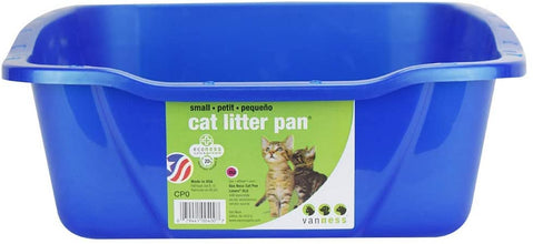 Pets Extra Small Open Cat Litter Box, Kitten/Rabbit Size, Blue, CP0