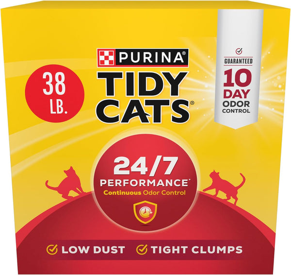 Purina  Clumping Cat Litter, 24/7 Performance Multi Cat Litter - 38 Lb. Box