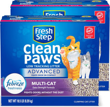 Clumping Cat Litter, Multi-Cat, Advanced Long Lasting Odor Control Kitty Litter with Activated Charcoal, Low Dust Formula, 37 Lb