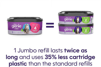 Refill Bags | Jumbo 1-Pack | up to 4 Months of Supply in 1 Cartridge | Ultimate Odor Control Cat Litter Bags